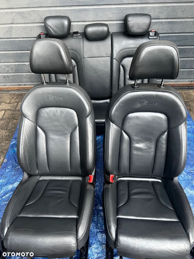 FOTELE AUDI Q3 8u S LINE SKÓRA FOTEL KANAPA GRZANE