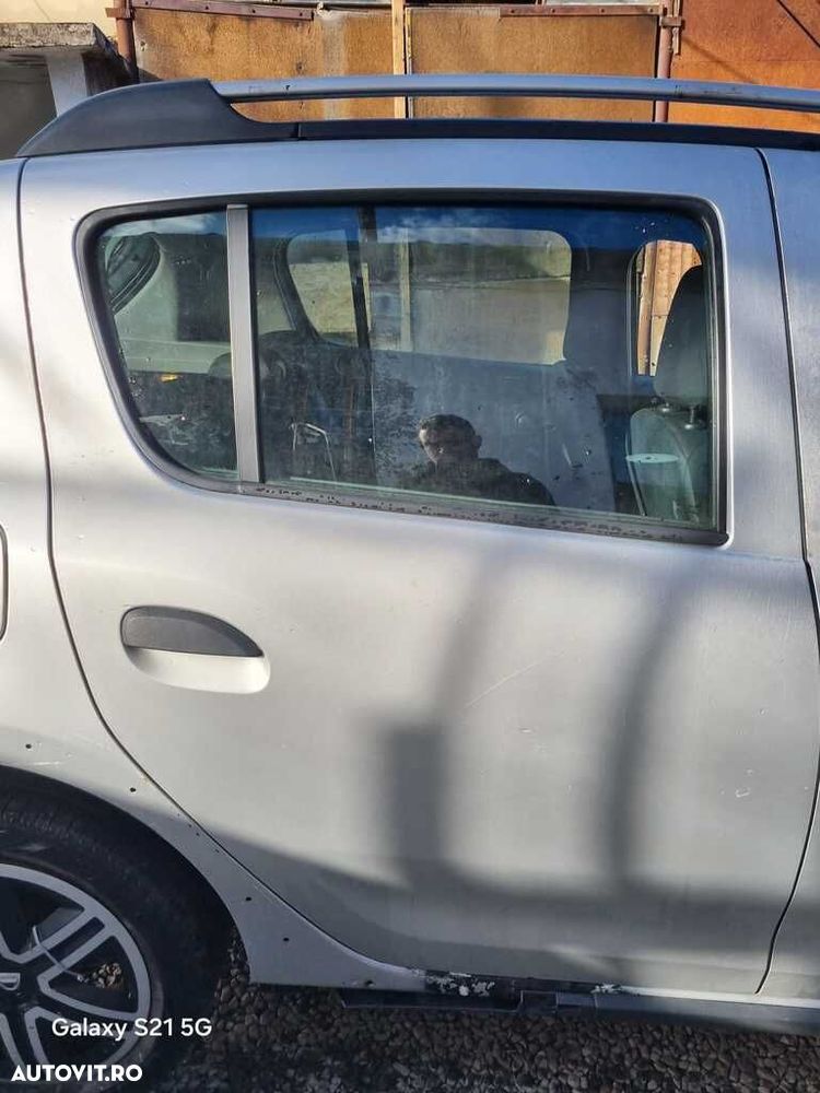 Usa Dreapta Spate Dacia Sandero 2 Stepway 2012 - 2016 SUV 4 Usi PLATINUM SILVER Ted69 ... - 1