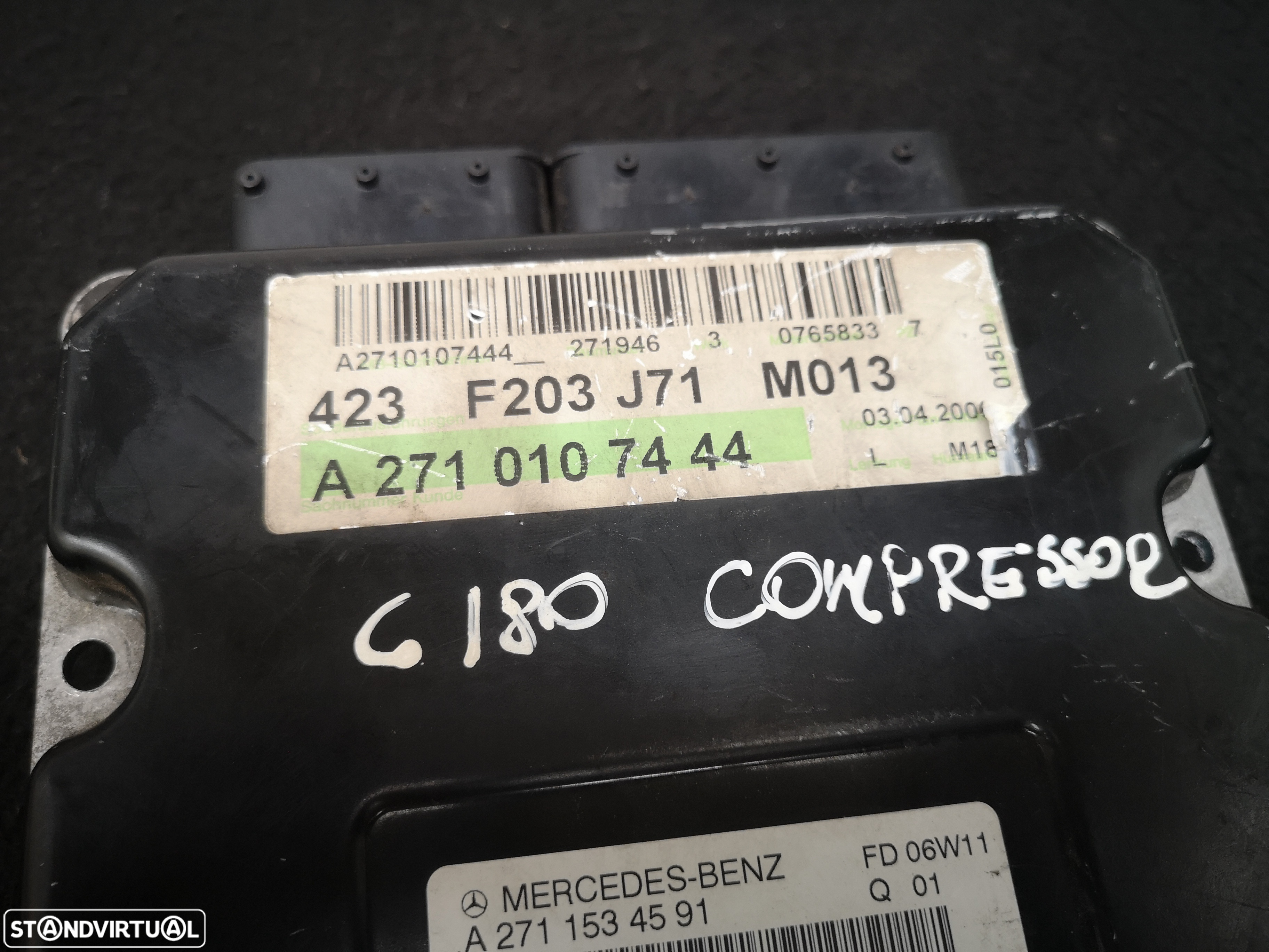 Centralina de motor Mercedes class c w203 1.8 compressor gasolina  a271 2004-2007 - 5