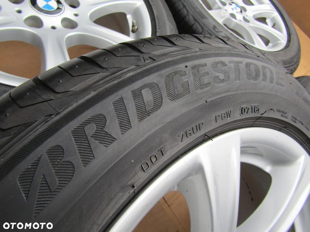 4 x Felgi Aluminiowe Koła 17 BMW 3 E90 E91 E92 E93 1 E87 8 j 5x120 ET34 piasta 72,6 mm + Opony 225/55 17 Bridgestone 7,5 mm Letnie - 16