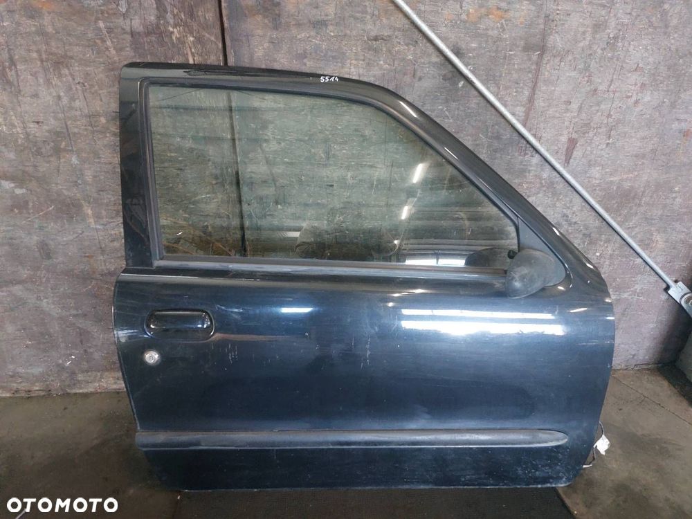 DRZWI KOMPLETNE PRAWY PRZÓD FIAT SEICENTO 1.1 CZARNY LAKIER - 1