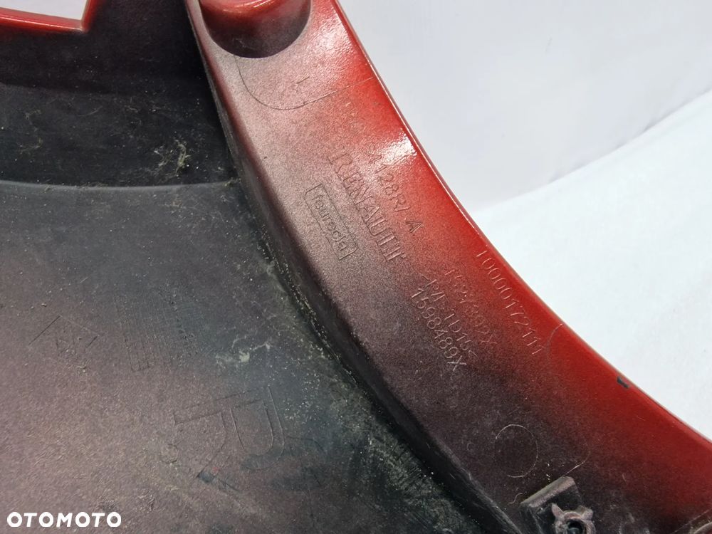 RENAULT KADJAR 14- BOCZNA CZĘŚĆ / NAROŻNIK PRAWY ZDERZAKA TYLNEGO , BORDO METALIK , NR 850164128R , NR AUKCJI BZ43 - 10