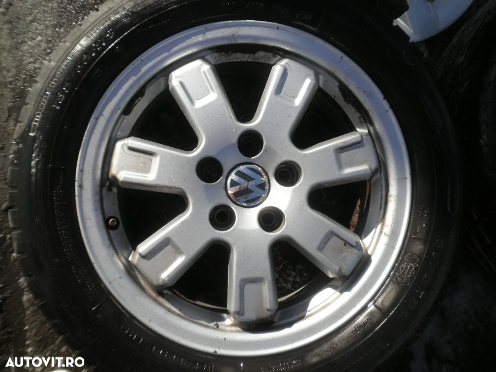 Jante 15" cu anvelope 185/60/15 VW Polo 6R 6R0601025E 5.5J ET38 - 3