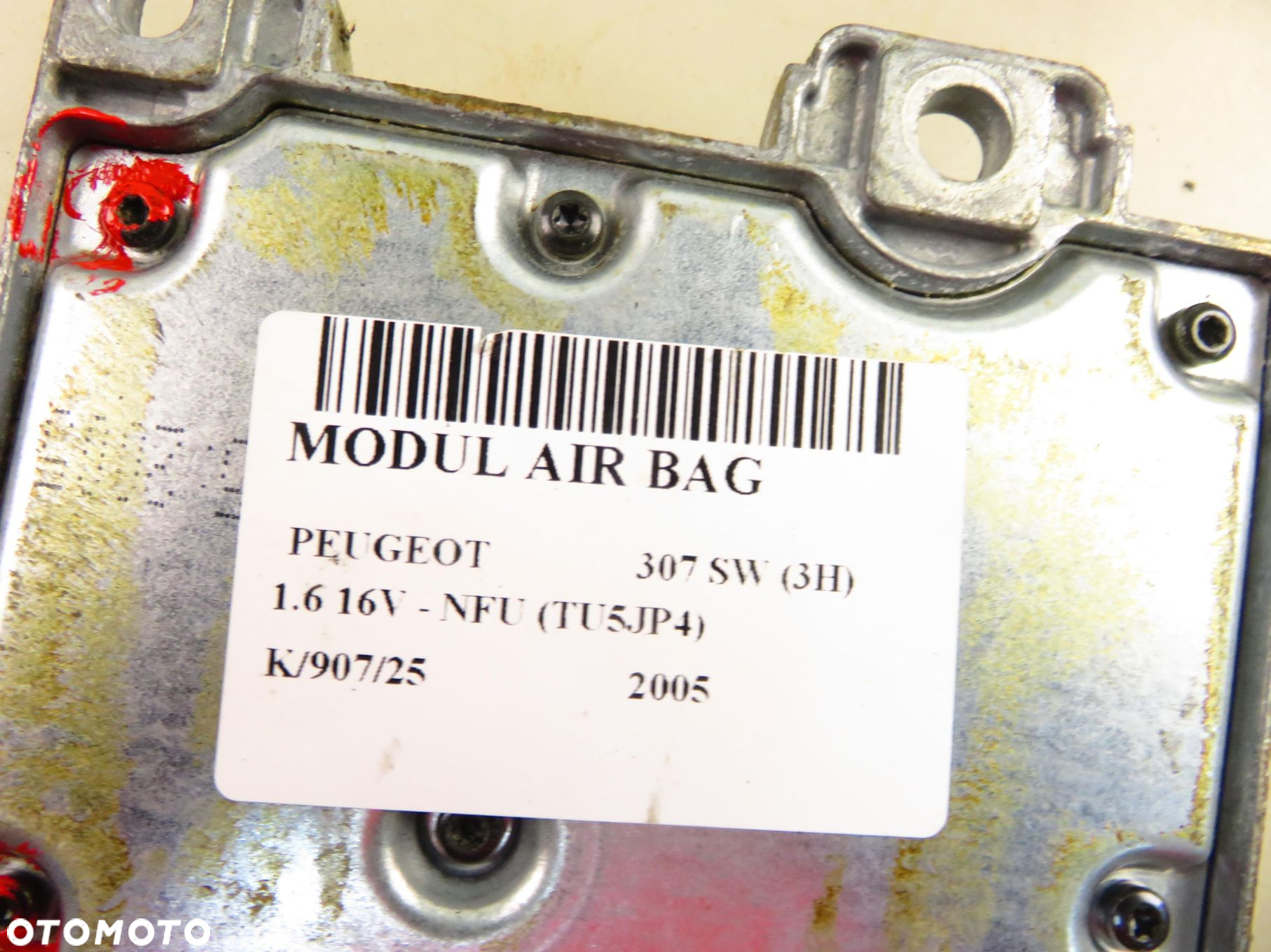 MODUŁ AIRBAG PEUGEOT 307 SW (3H) 9653493380 - 2