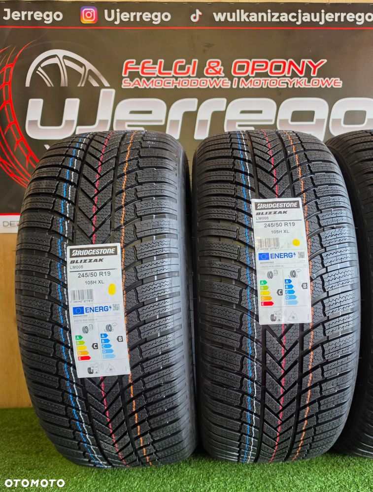 Koła zimowe BMW iX3, X3, X4, Seria7 - 19x5x112 - Bridgestone Blizzak Lm-005 245/50/R19 + TPMS - 4