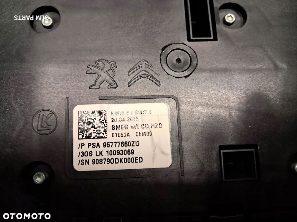 peugeot 308 ii t9 radio nawigacja wyświetlacz panel sterowania - 10