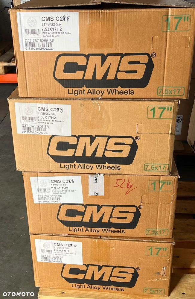 Felgi Aluminiowe CMS 7x17 H2 5x108 ET40 Komplet Nowy Nr Kat. F8 - 5