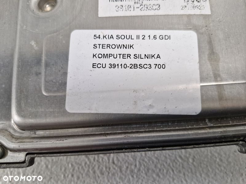 kia soul ii 2 1.6 gdi sterownik komputer silnika ecu 39110-2bsc3 - 6