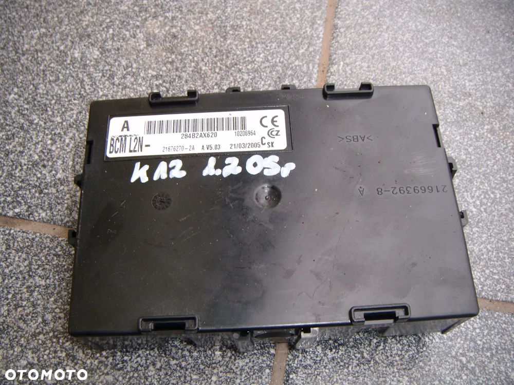 nissan micra k12 1.2 05r moduł BCM 284b2ax620 - 1