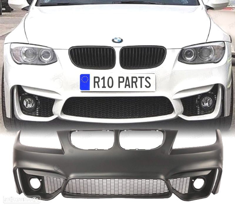 PARA-CHOQUES FRONTAL BMW E90 E91 08-12 LOOK M4 GRELHAS NEVOEIRO - 1