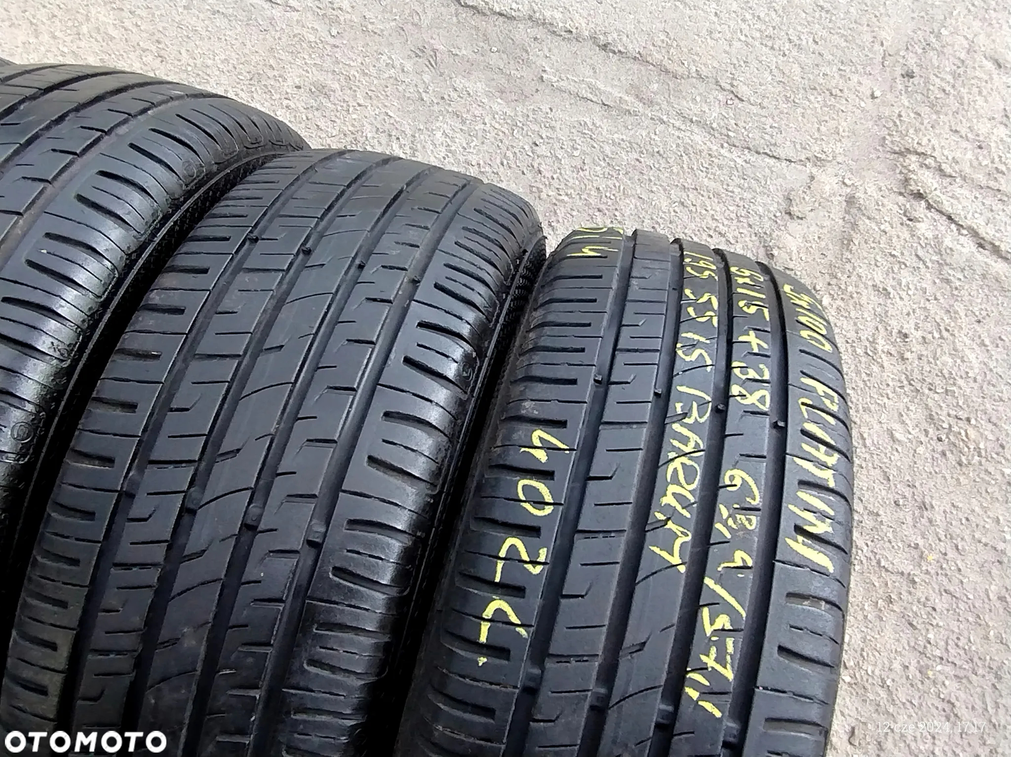 195/55R15 Opony Letnie Lato BARUM BRAVURIS 3 HM 6,5mm Legnica ALU-RAD  jak 185/60 - 5