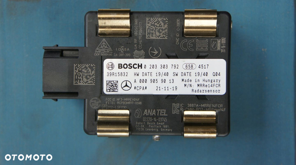 RADAR DISTRONIC CZUJNIK MERCEDES W205 W253 A0009059013