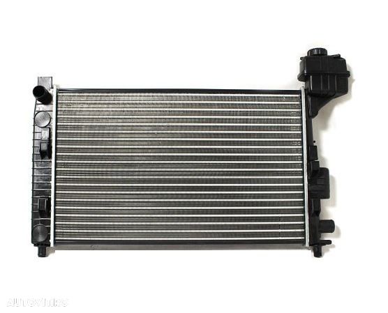 Radiator racire Mercedes Clasa A (W168), 07.1997-08.2004, A140/A160/A190, motor 1.4, 60 kw; 1.6, 75 kw; 1.9, 92 kw, benzina, cutie manuala, cu/fara AC, 600x368x22 mm, SRLine, aluminiu brazat/plastic - 1