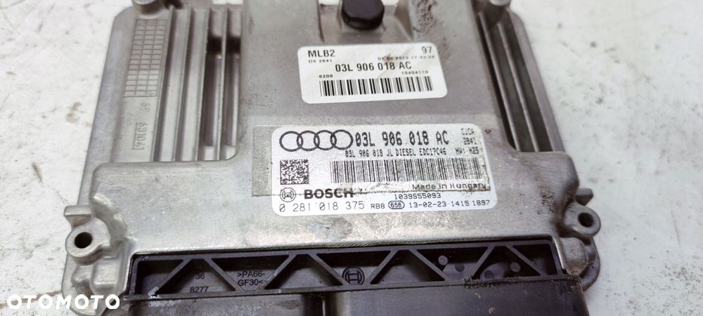 KOMPUTER STEROWNIK SILNIKA AUDI A4 A5 03L906018AC - 2