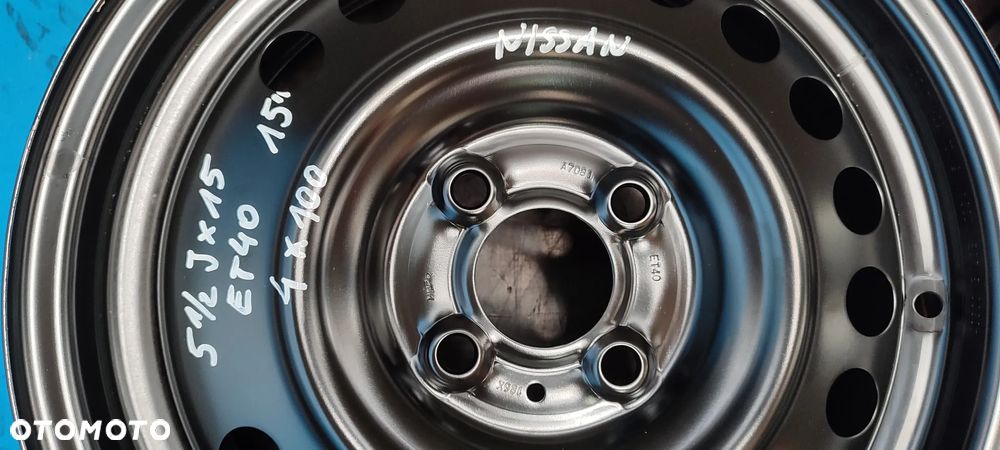 40300 3VUOB FELGI 4x100 5.5Jx15 CALI ET40 NISSAN MICRA K 13 K14 NOTE KOMPLET - 4