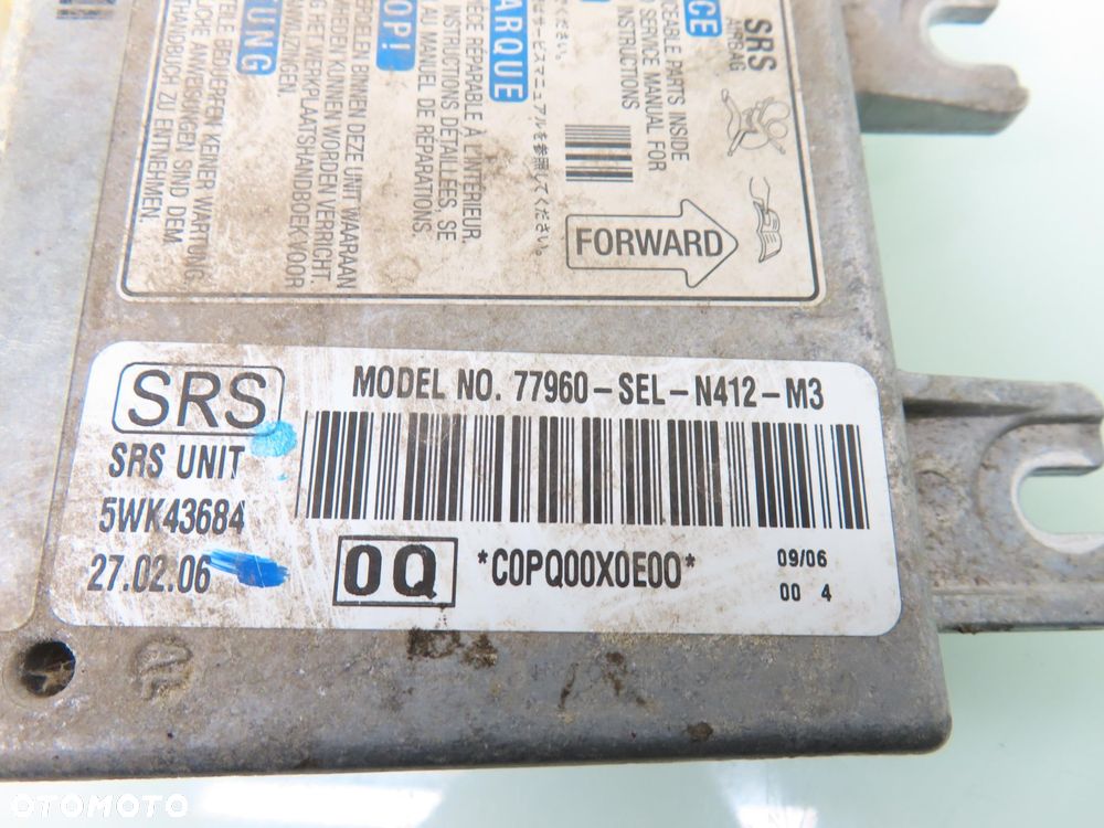 MODUŁ AIRBAG HONDA CITY IV 77960SELN412M3 - 4