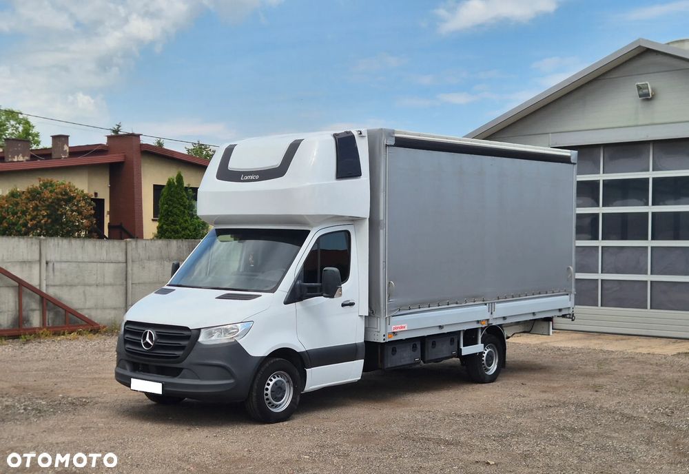 Mercedes-Benz SPRINTER 315 AUTOMAT GWARANCJA PRODUCENTA 09.2027 9G-TRONIC PLANDEKA FIRANA 10EP BEZKLUCZYKOWY DOSTĘP SALON PL BEZWYPADKOWY BEZ WKŁADU SERWIS ASO FV23% 2.0 150KM - 7