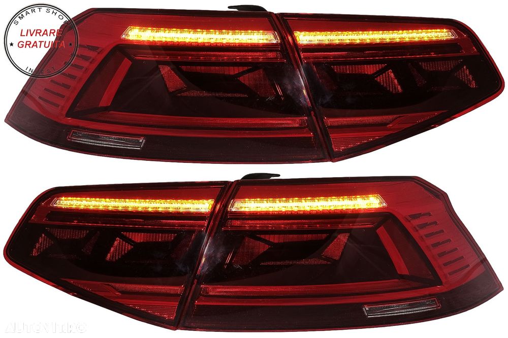 Stopuri LED VW Passat B8 3G (2015-2019) Sedan B8.5 Design cu semnal dinamic- livrare gratuita - 6