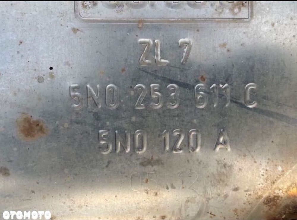 5N0253611C tłumik końcowy vw tiguan 5N volkswagen - 2