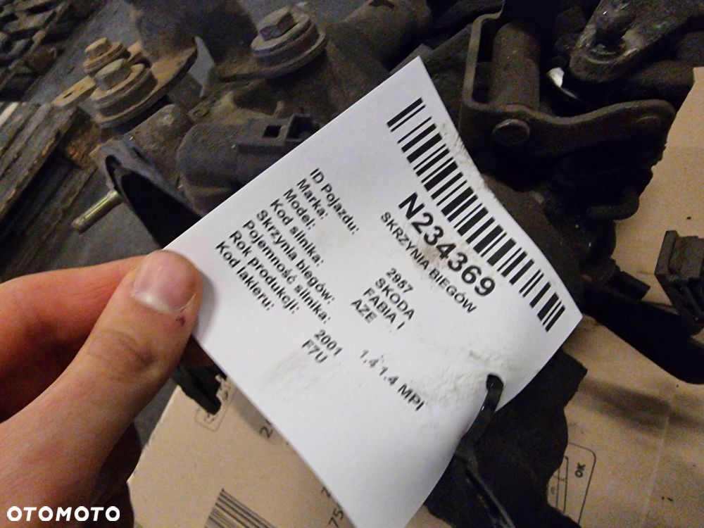 SKRZYNIA BIEGÓW SKODA FABIA I 1.4 MPI - 3
