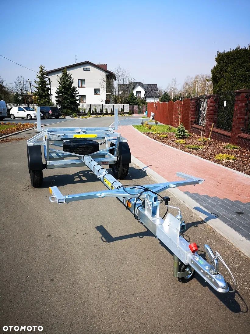 SAN-CAR Przyczepa kłonica, dłużyca lekka DMC 750kg obrotnica - 1