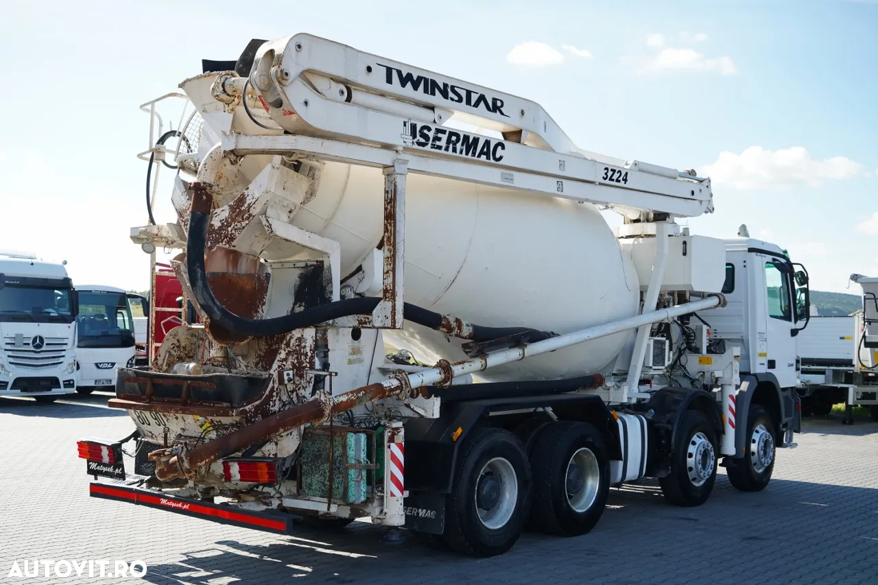 Mercedes-Benz ACTROS 3241 / BETONIER / 8X4 / BETONIERĂ + POMPĂ SERMAC 3Z24 / JANTE DIN ALIAJ - 7