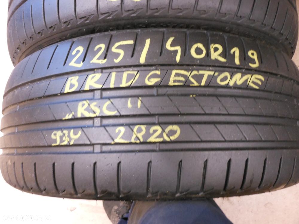 Opony 225/40r19 bridgestone turanza t005 RFT RSC 6mm lato para - 2