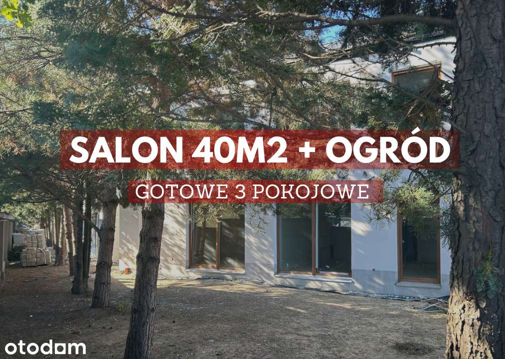 PODŁÓGÓWKA / Salon 40m2 + ogródek / Można obejrzeć!
