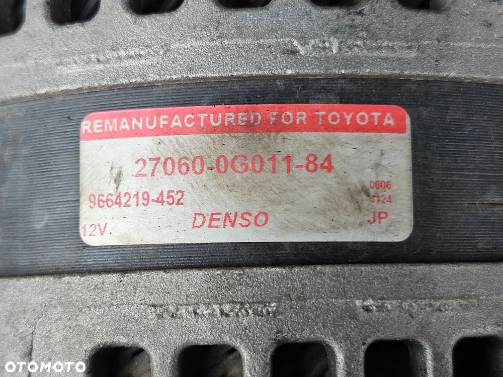 Toyota Corolla Avensis 2.0 2.2 D4D alternator 27060-0G011 26030 - 3