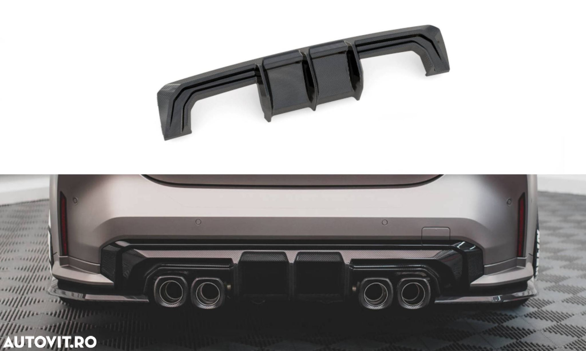 Pachet Exterior Prelungiri compatibil cu BMW M3 G80 Sedan Maxton Design Carbon - 23