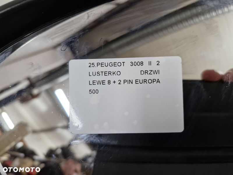 PEUGEOT 3008 II 2 LUSTERKO DRZWI LEWE 8 + 2 PIN EUROPA - 4