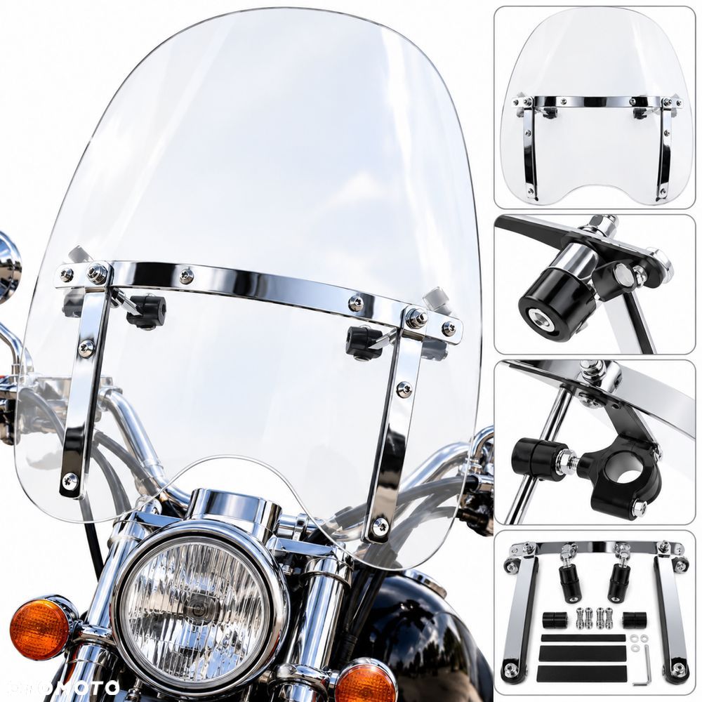 OWIEWKA SZYBA Przednia VIRAGO klasyk Chopper Cruiser Intruder Junak