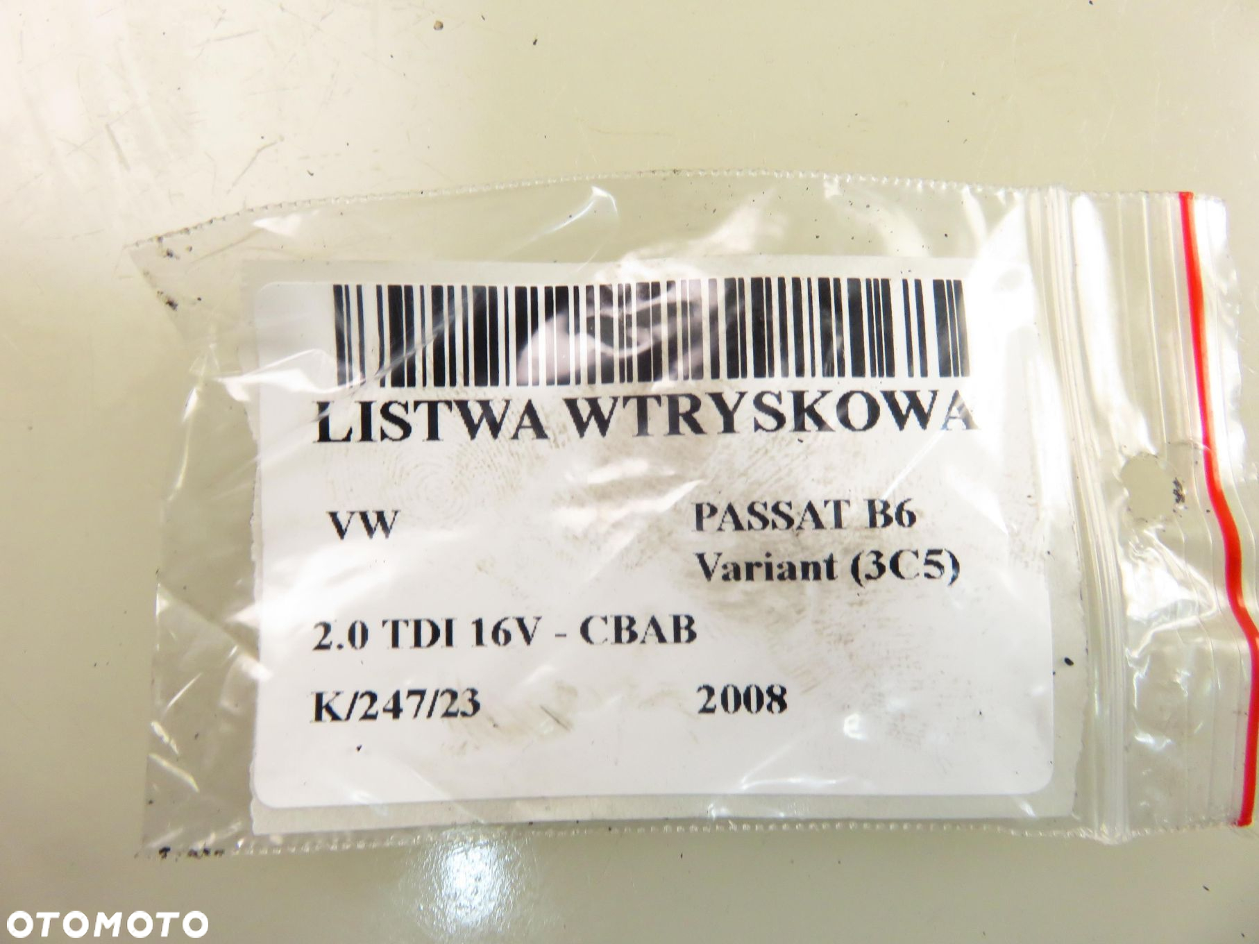 LISTWA WTRYSKOWA VW PASSAT B6 2.0 TDI 03L089C 057130764H 0281006003 CBAB - 9