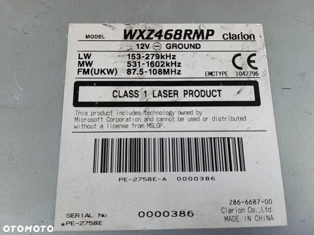 RADIO KIA SORENTO WXZ468RMP - 3