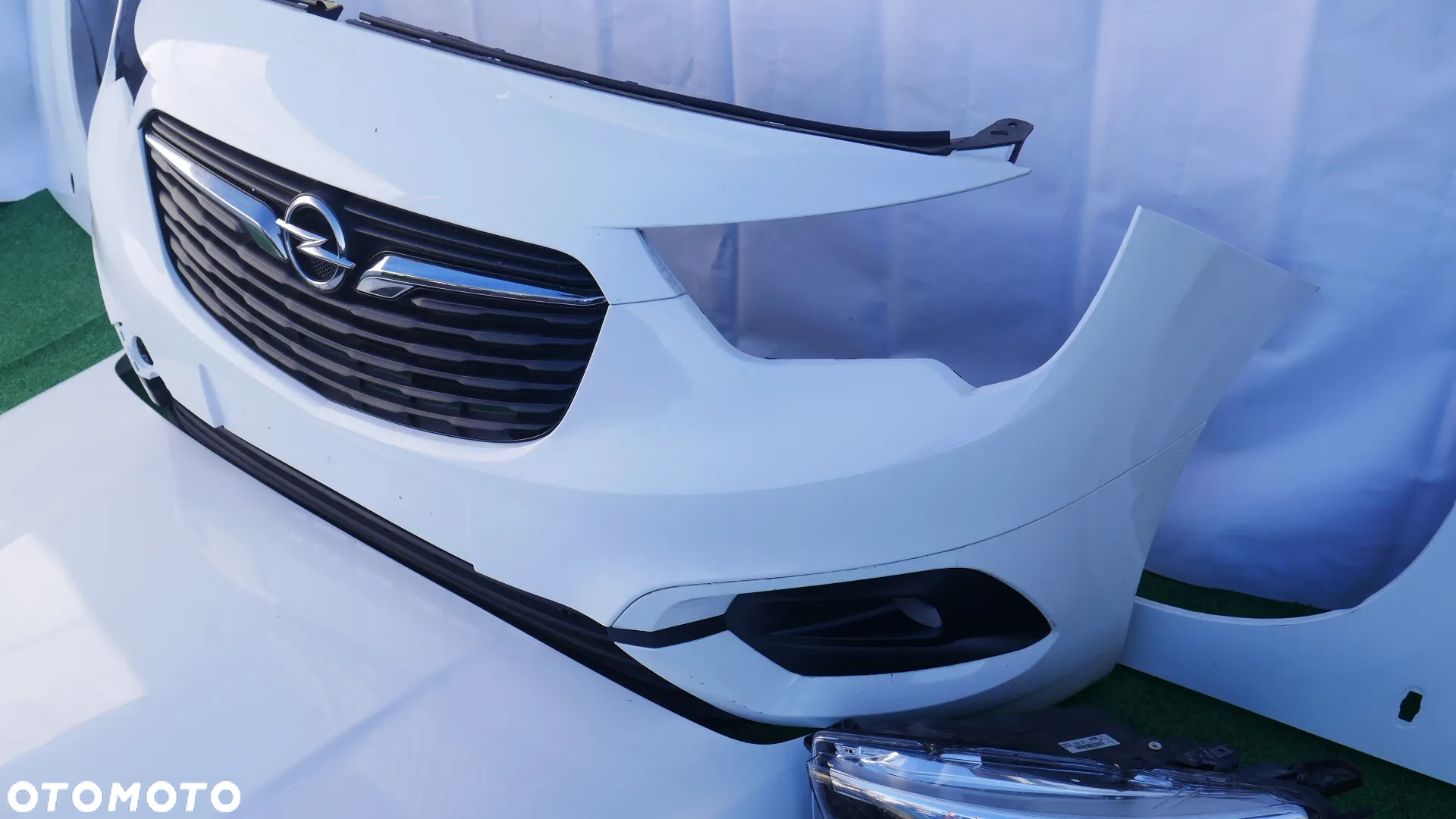 OPEL COMBO E PRZÓD MASKA BOTNIKI LAMPA LED LEWA PRZEDNIA ZDERZAK DOLNA BELKA CHŁODNICE PAS PRZEDNI - 10