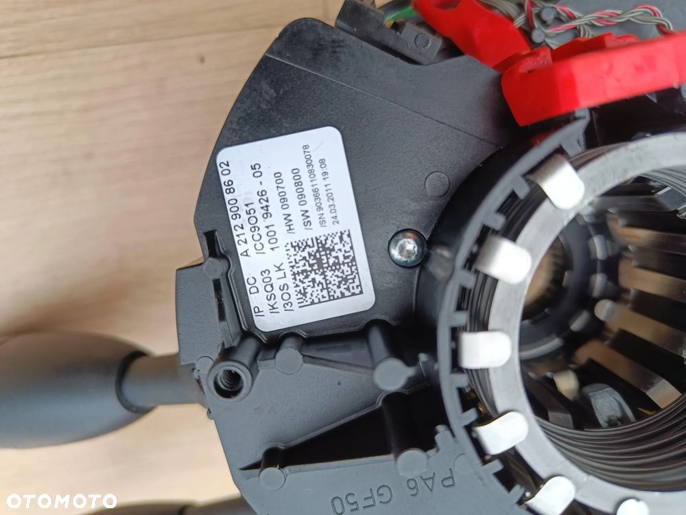 MERCEDES W207 W212 TAŚMA KIEROWNICY ZWIJAK PRZEŁĄCZNIK ZESPOLONY MANETKA A2129008602 - 7