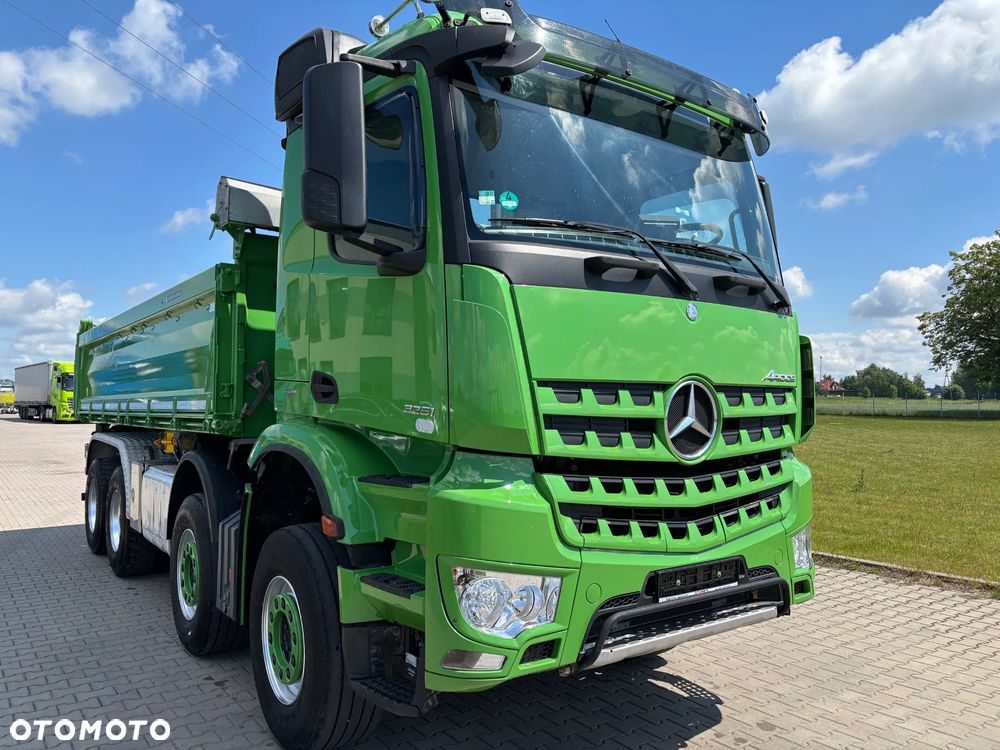 Mercedes-Benz AROCS 3251 8x4 Hydroburta Meiller Kiper (3248, 3243, 3245, 3246) bezwypadkowy z Niemiec, TOP stan . gotowy do pracy. - 4