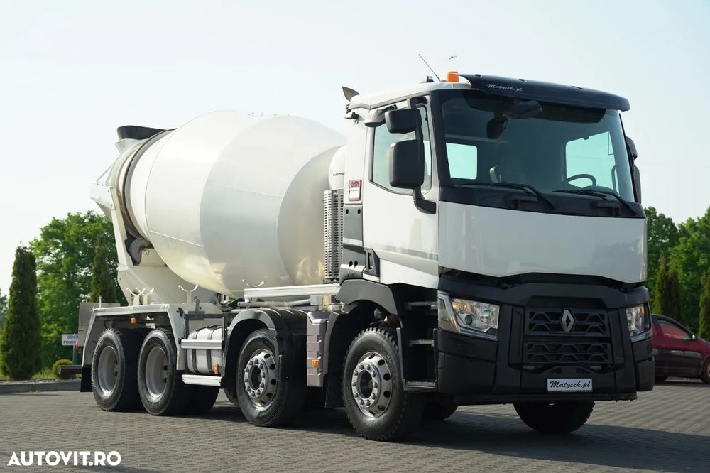Renault C 430 XLOAD / 8X4 / BETONIERĂ / PUTZMEISTER / BETONIERĂ 9 M3 / JANTE DIN ALIAJ / EURO 6 / - 7