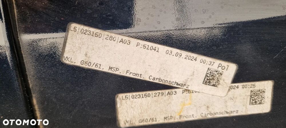 BMW 5 G60 G61 M-PAKIET 2023- zderzak przód oryginał MB212 - 16