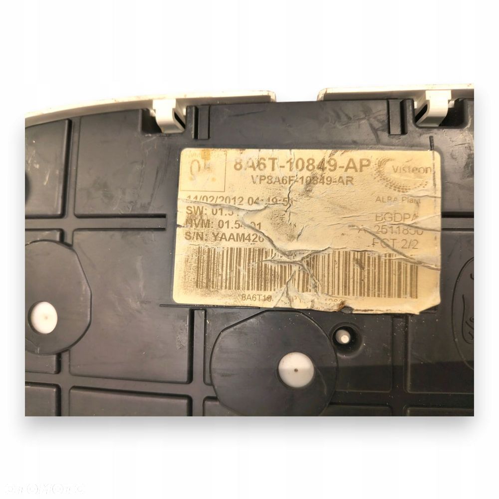 LICZNIK ZEGARY 8A6T-10849-AP Ford Fiesta MK7 1.25 1.4 1.6 16V europa - 2