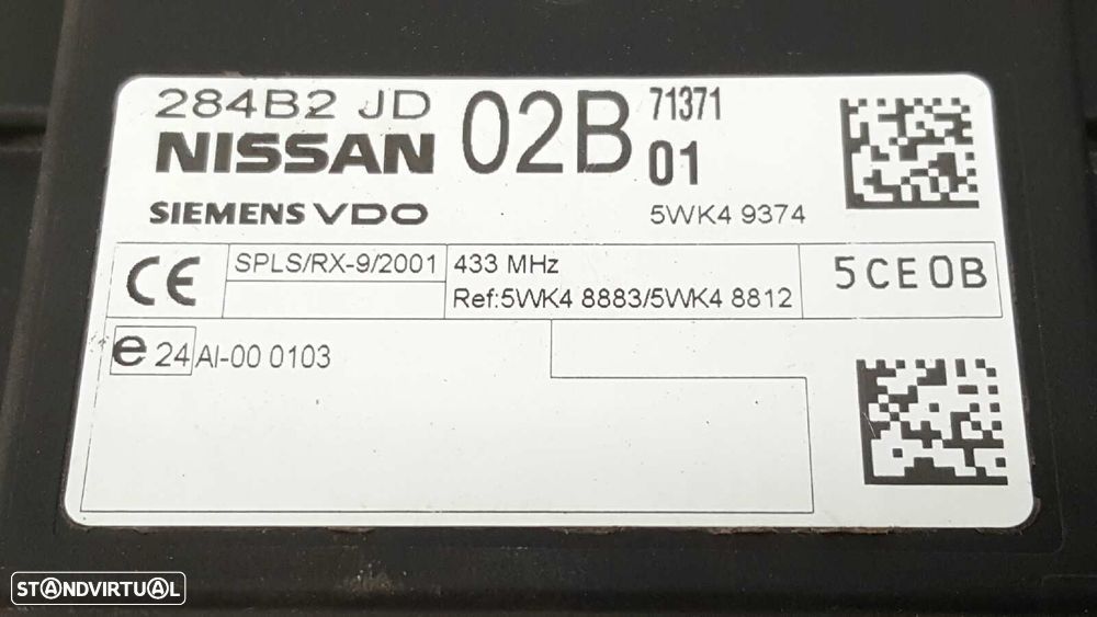 MÓDULO ELETRÓNICO NISSAN QASHQAI (J10) ACENTA - 5