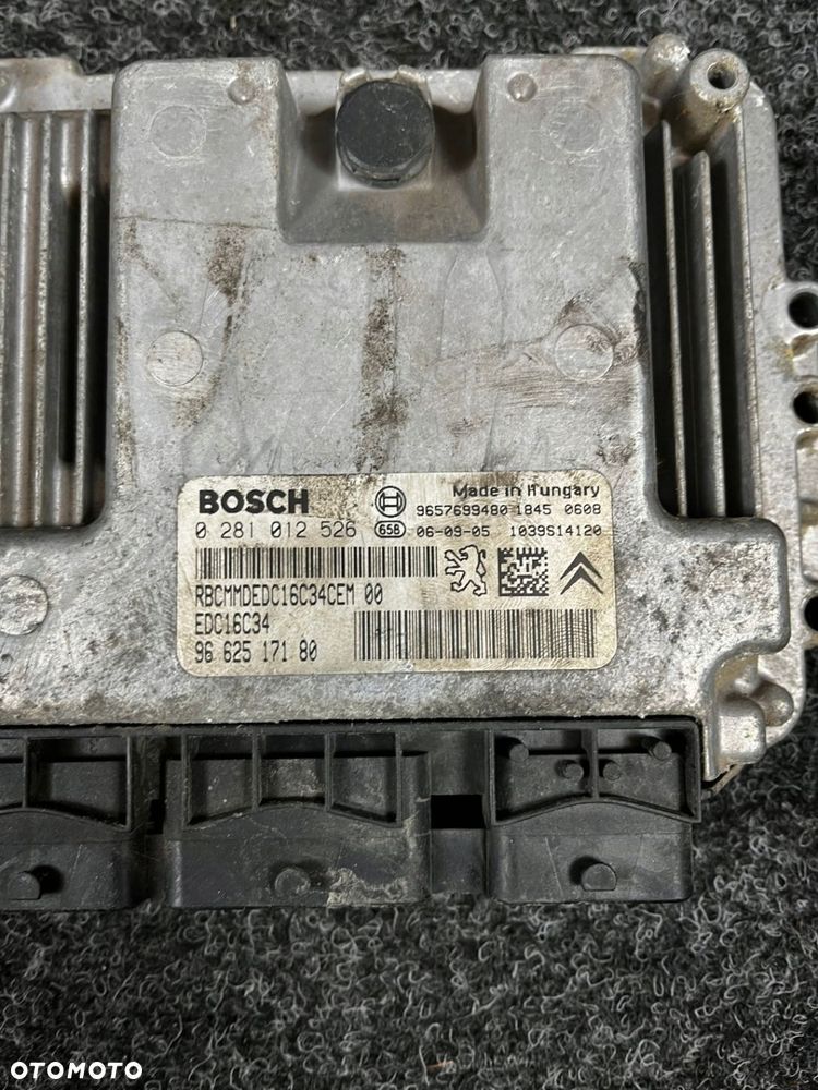 sterownik komputer silnika peugeot 207 1.4 hdi 0281012526 - 2