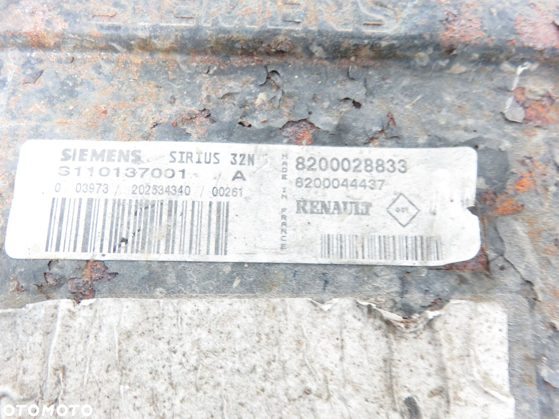STACYJKA STEROWNIK RENAULT SCENIC I FL 1.4  8200028833 S110137001 - 11