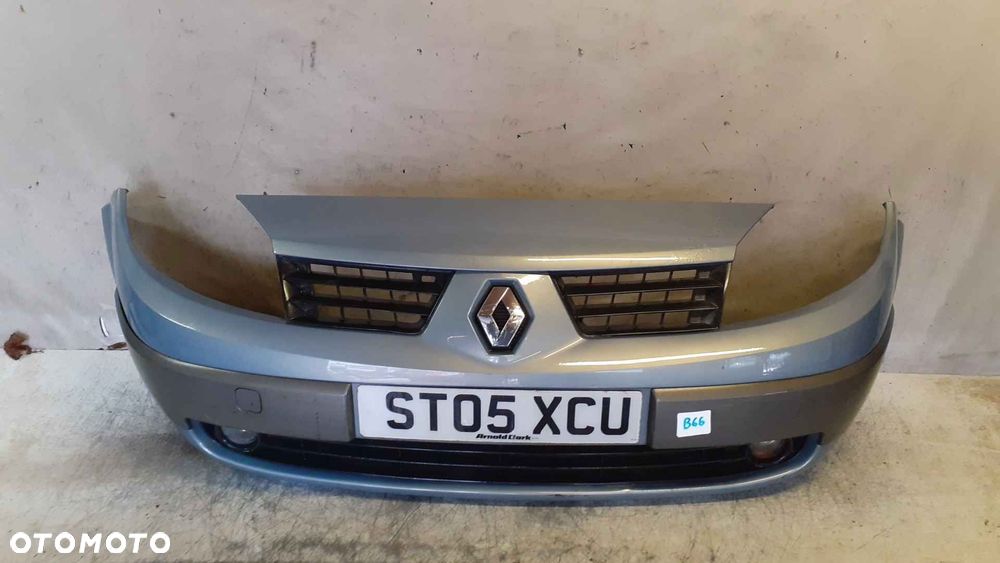 ^ ZDERZAK PRZÓD PRZED DO RENAULT SCENIC II 2 TED66 BŁĘKITNY HALOGENY - 1