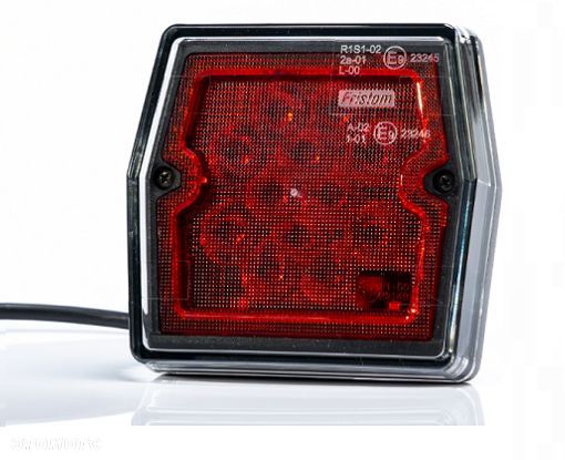 Lampa tylna przeciwmgłowa LED 12V, 1-funkcyjna, przewód o długości 1 m. - 1