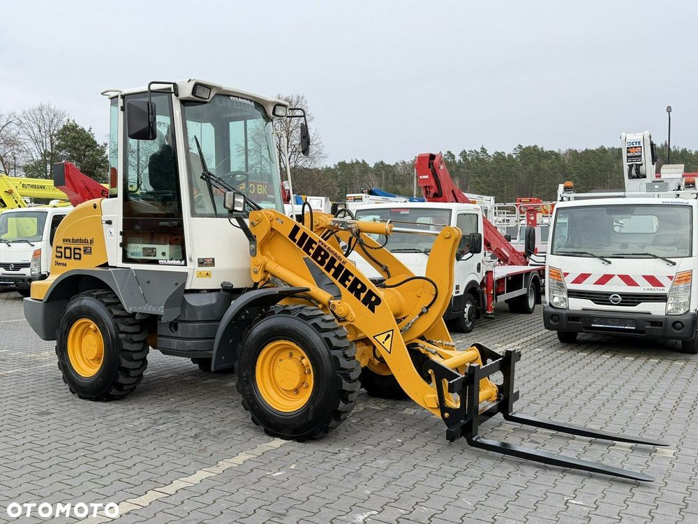 Liebherr L 506 STEREO Szybkozłącze / Łyżka Krokodyl + Widły Waga 6300kg - 3