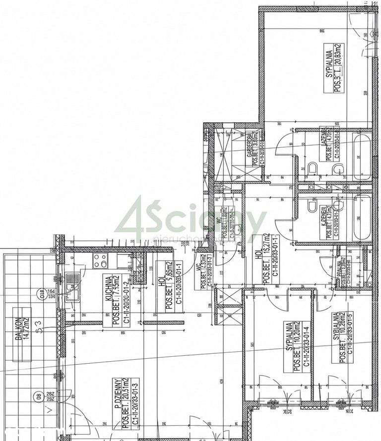 Mieszkanie, 117 m², Warszawa - Pełny obrazek: 2/20