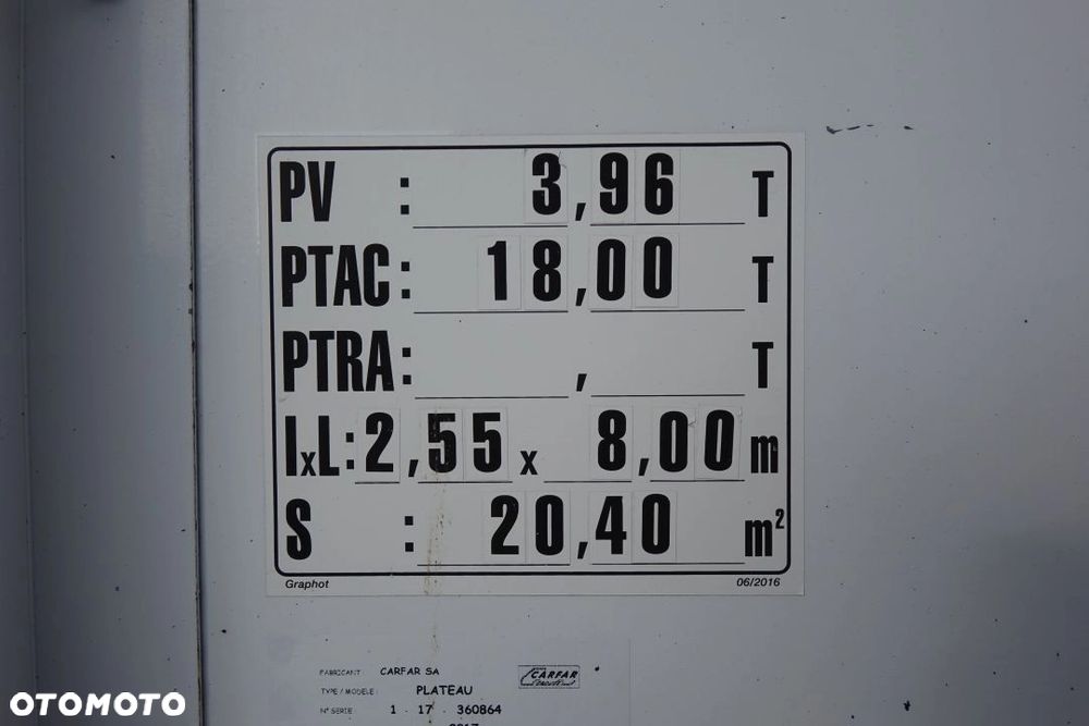 DAF XF 460 6x2 EURO6 / AUTOMAT / INTARDER / HDS X-HIDUO 188 B-2/ ZABUDOWA SKRZYNIA BURTOWA + PRZYCZEPA LECITRAILER - 29