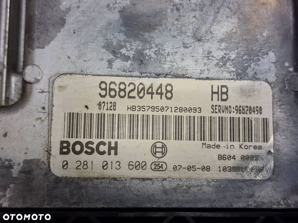 ZESTAW STARTOWY CHEVROLET LACETTI I 2.0 TCDI 96820448 96407681 96427140 - 2