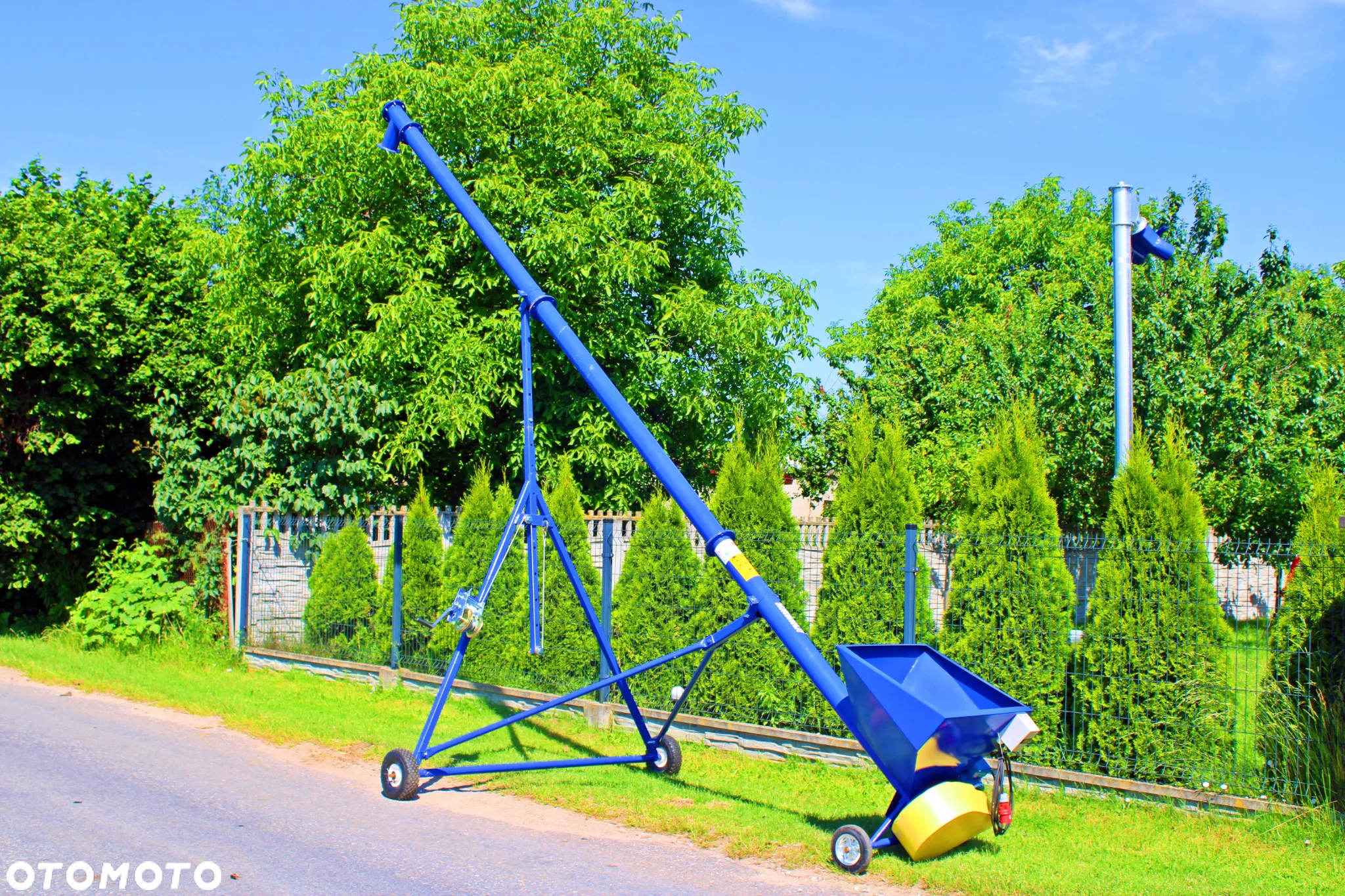 Żmijka do zboża FI 140 6m Z KOSZEM + WÓZEK Podajnik ślimakowy 20 ton/h Podajnik do zboża OSUCH - 3